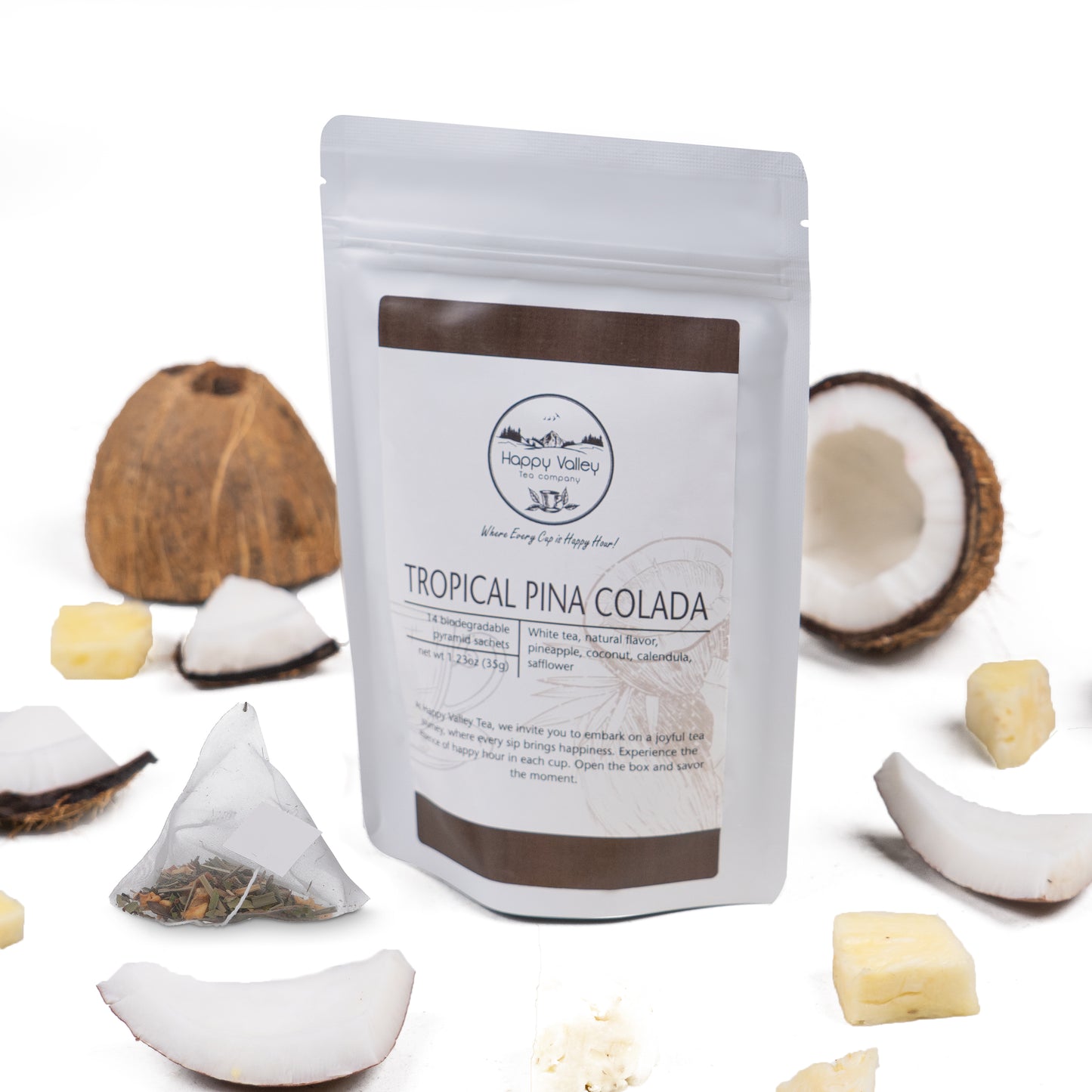 Tropical Pina Colada: A Blend of  Coconut and White Tea