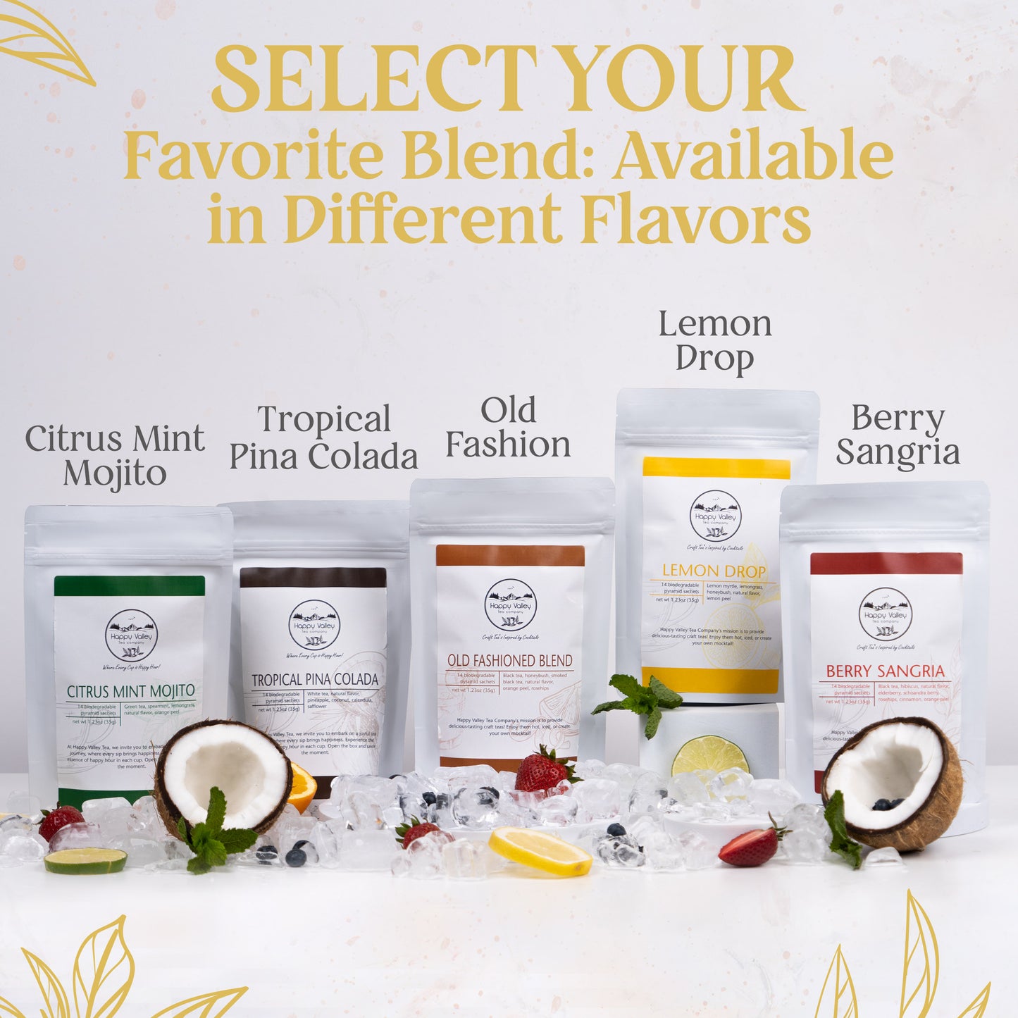 Lemon  Drop: An Herbal Lemongrass, Lemon Myrtle Blend