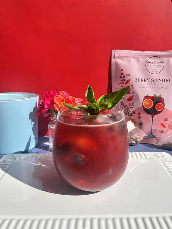 Berry Sangria:  A Blend of Hibiscus, Elderberry and Black Tea