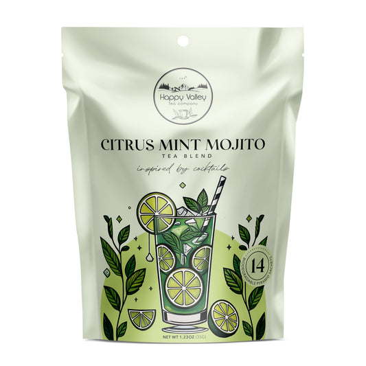 Citrus Mint Mojito:  A Blend of  High Quality Green and Mint Tea