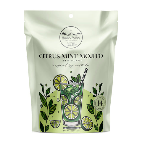 Citrus Mint Mojito:  A Blend of  High Quality Green and Mint Tea