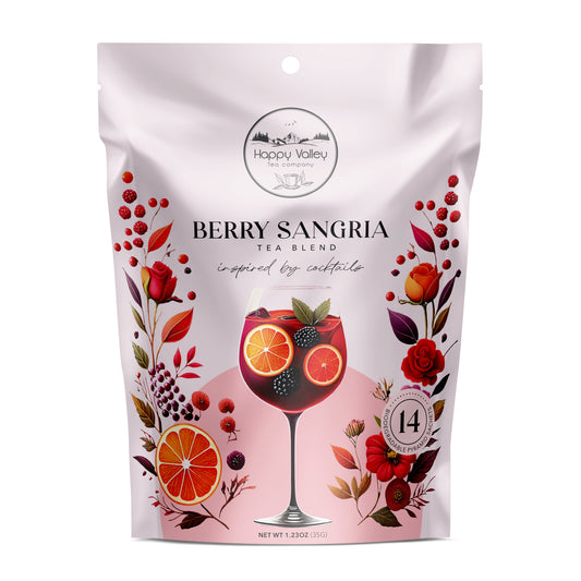 Berry Sangria:  A Blend of Hibiscus, Elderberry and Black Tea
