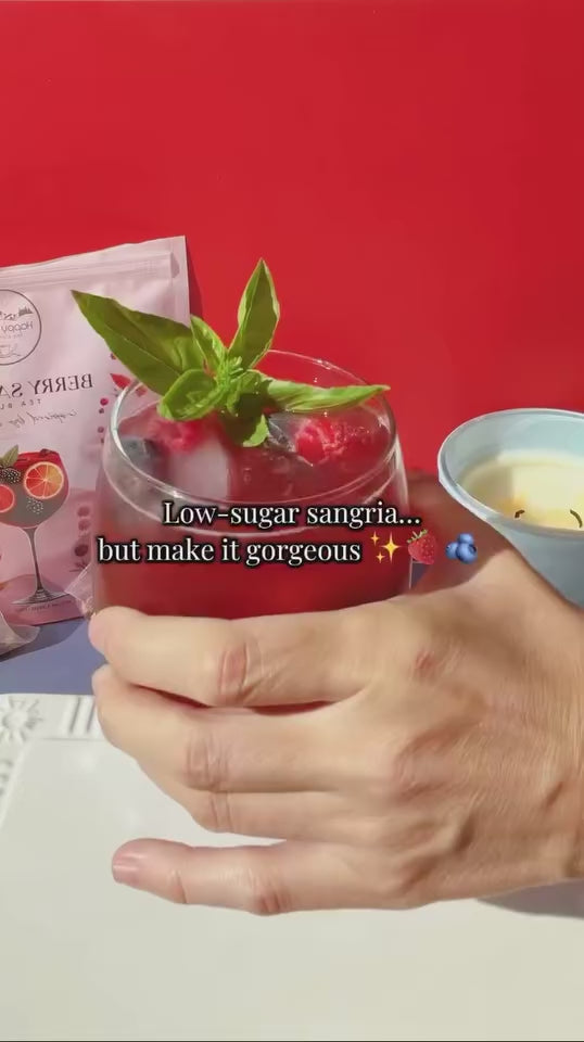 Back in Stock! Berry Sangria:  A Blend of Hibiscus, Elderberry and Black Tea