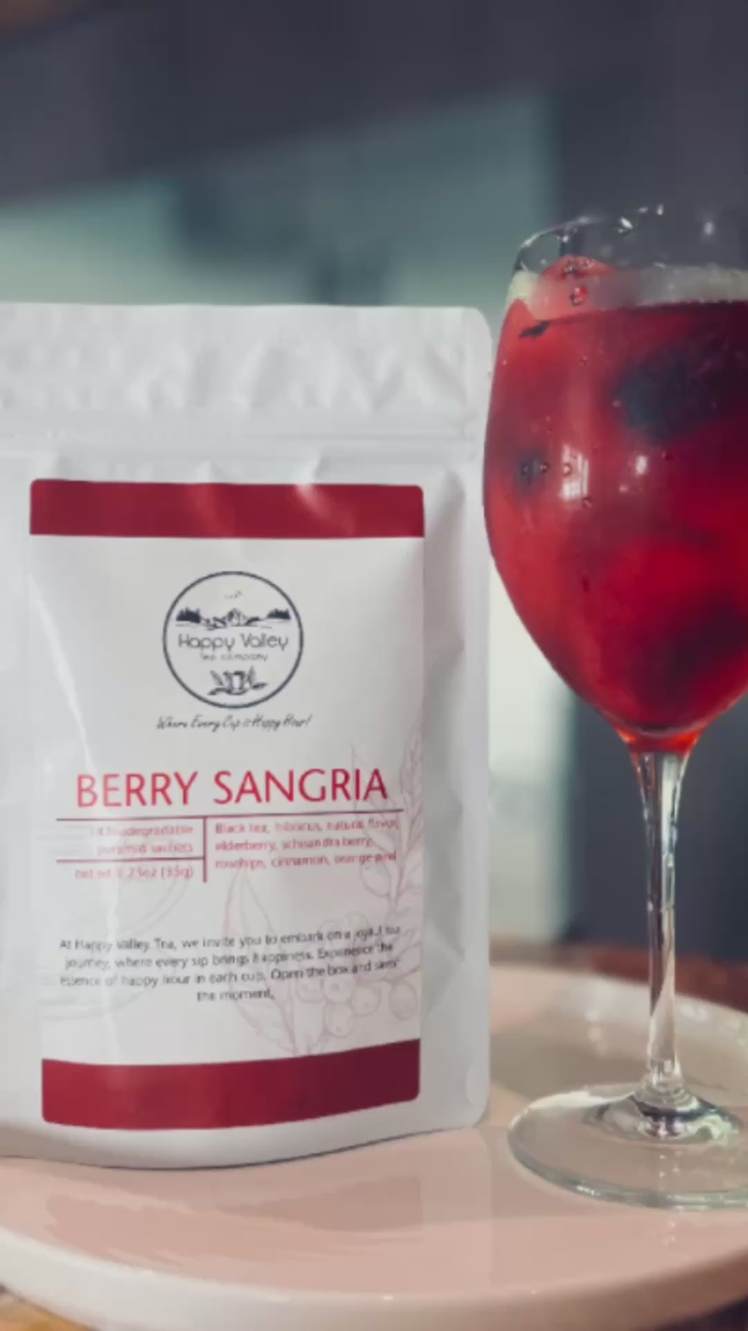 Back in Stock! Berry Sangria:  A Blend of Hibiscus, Elderberry and Black Tea